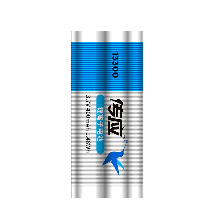 智能音箱电子烟用400mAh圆柱软包13300锂离子电池 充电锂电池二次电池